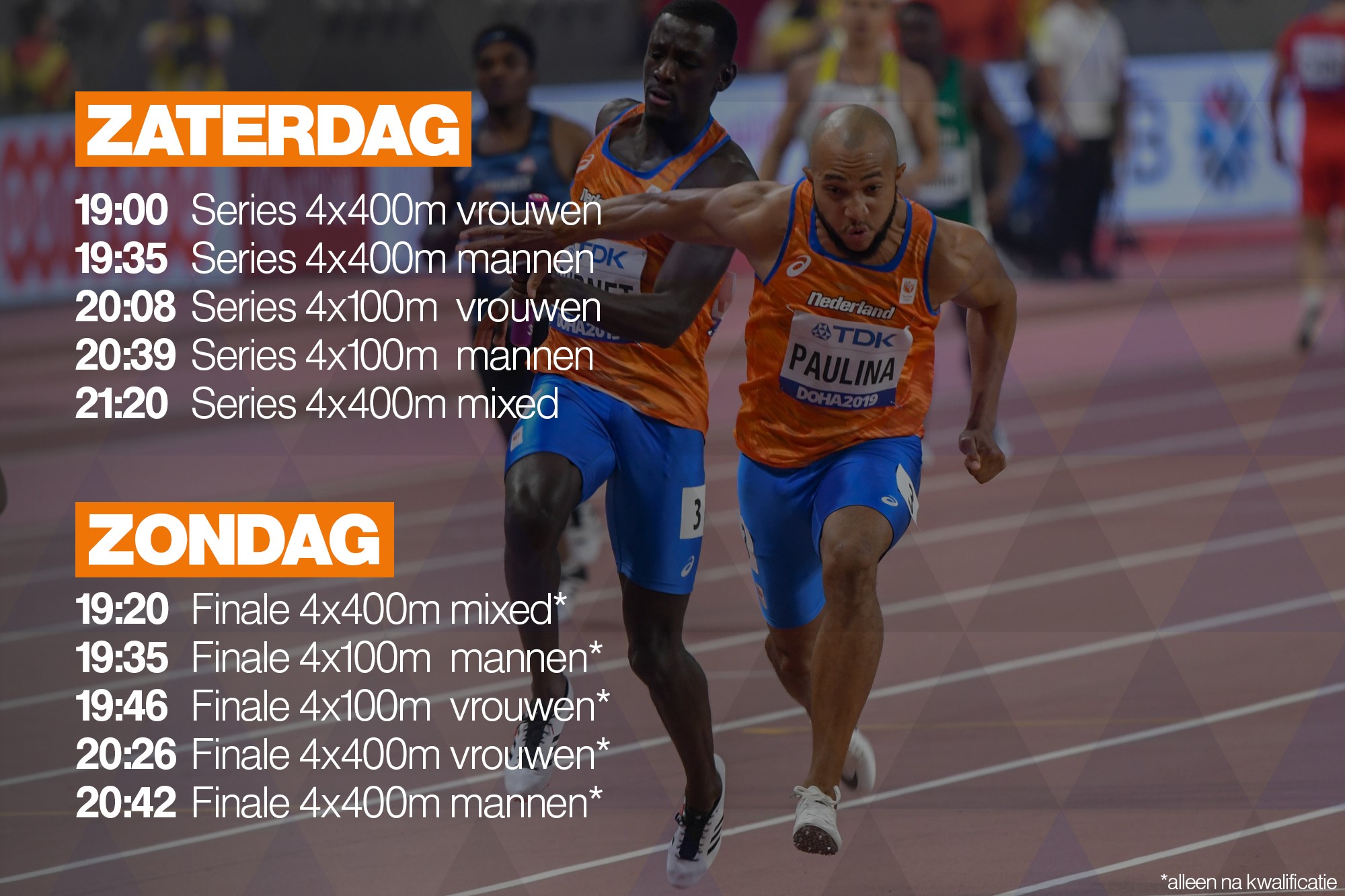 WK estafette Sprinter Joris van Gool